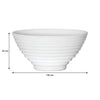 LUMINARC STAIRO WHITE OPAL TEMPERED GLASS RICE BOWL, 300ML (120MM DIA)