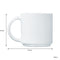 LUMINARC WHITE OPAL STACKING COFFEE MUG, (340ML)