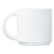 LUMINARC WHITE OPAL STACKING COFFEE MUG, (340ML)