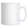 LUMINARC EVOLUTION PEPS OPAL GLASS WHITE CAN SHAPE MUG, (320ML)