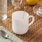 LUMINARC EVERYDAY OPAL GLASS WHITE CAN SHAPE STACKING MUG, (290ML)