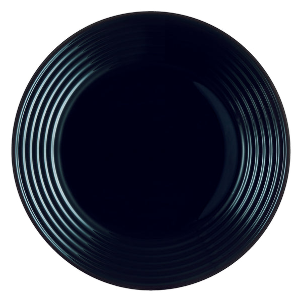 LUMINARC HARENA BLACK OPAL TEMPERED DINNER PLATE, (270MM DIA)