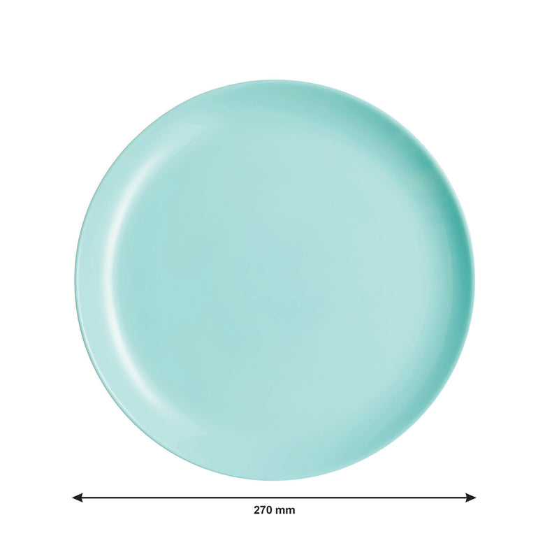 LUMINARC OPAL TURQUOISE DINNERWARE 12 PIECE SET