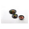 LUMINARC HARENA BLACK OPAL TEMPERED GLASS DINNER PLATE, (250MM DIA)