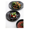 LUMINARC HARENA BLACK OPAL TEMPERED GLASS DINNER PLATE, (250MM DIA)