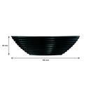 LUMINARC HARENA BLACK OPAL TEMPERED GLASS MULTI-PURPOSE BOWL, 450ML (160MM DIA)