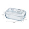 LUMINARC TEMPERED GLASS COW BUTTER DISH, (110X170X75MM)