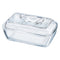 LUMINARC TEMPERED GLASS COW BUTTER DISH, (110X170X75MM)