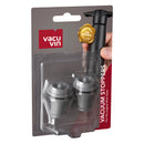 VACU VIN GREY VACUUM WINE STOPPER 2 PIECE SET