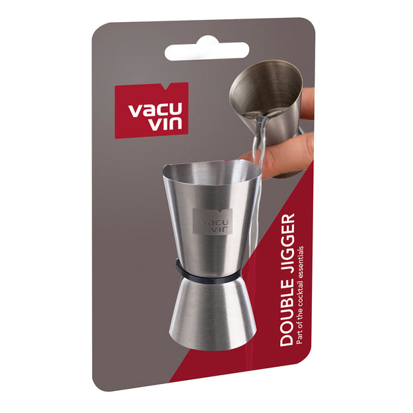 VACU VIN DOUBLE JIGGER STAINLESS STEEL, (15ML/30ML)