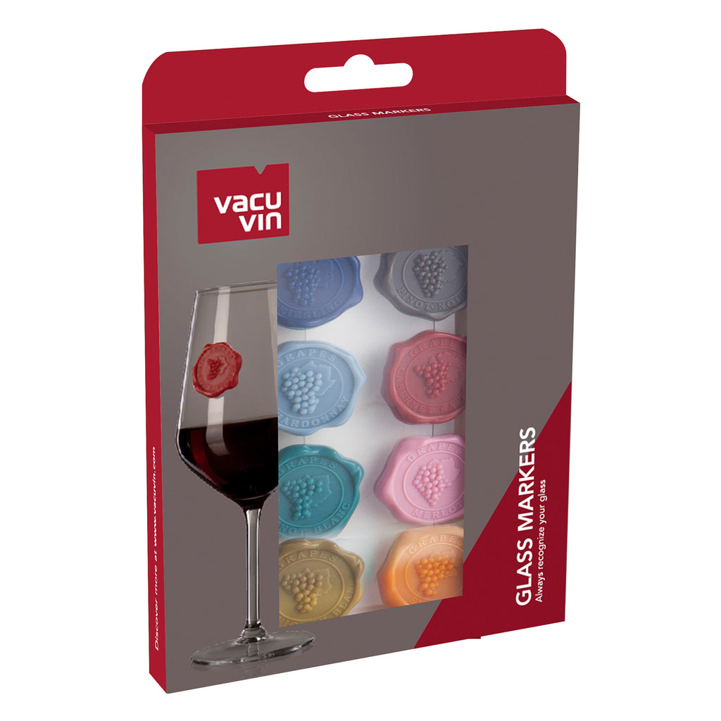 VACU VIN CLASSIC GLASS MARKERS 8 PIECE SET