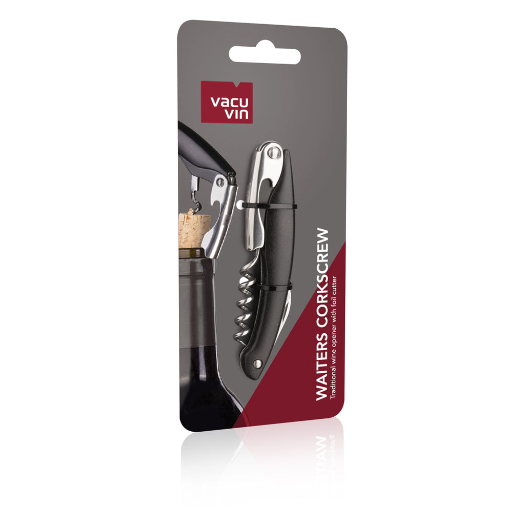 VACU VIN WAITERS CORKSCREW BLACK