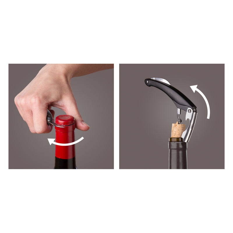 VACU VIN WAITERS CORKSCREW BLACK