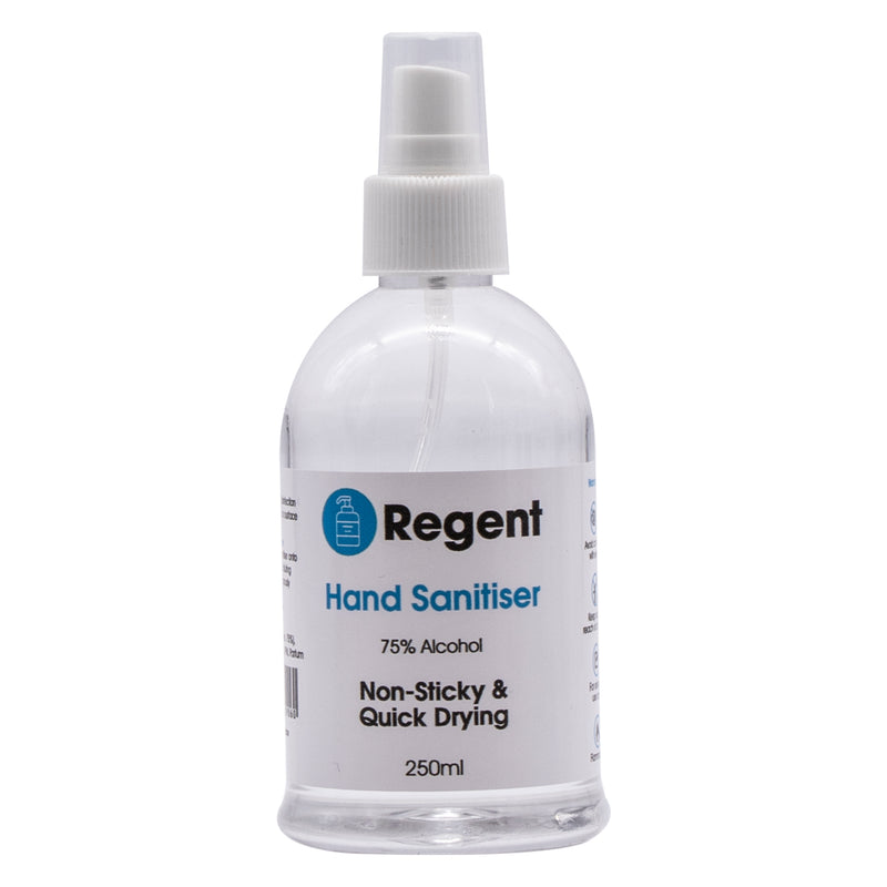 REGENT HAND SANITISER WITH SPRAY TOP 250ML