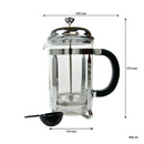 REGENT COFFEE PLUNGER WITH CHROME FRAME 6 CUP, (900ML)