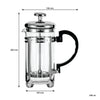 REGENT COFFEE PLUNGER WITH CHROME FRAME 6 CUP, (600ML)