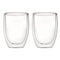 CONSOL ROMA DOUBLE WALL BOROSILICATE GLASS TUMBLER 2 PIECE SET, (350ML)