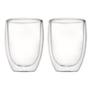 CONSOL ROMA DOUBLE WALL BOROSILICATE GLASS TUMBLER 2 PIECE SET, (350ML)