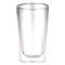 CONSOL ROMA DOUBLE WALL SQUARE BOROSILICATE GLASS TUMBLER 2 PIECE SET, (380ML)