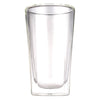 CONSOL ROMA DOUBLE WALL SQUARE BOROSILICATE GLASS TUMBLER 2 PIECE SET, (380ML)