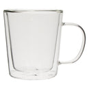 CONSOL ROMA DOUBLE WALL BOROSILICATE GLASS MUG 2 PIECE SET, (320ML)