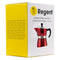 REGENT COFFEE MAKER ALUMINIUM 2 TONE RED & SILVER 3 CUP, (150ML)