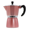 REGENT COFFEE MAKER ALUMINIUM 2 TONE ROSE GOLD & SILVER 6 CUP, (275ML)