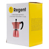 REGENT COFFEE MAKER ALUMINIUM 2 TONE ROSE GOLD & SILVER 6 CUP, (275ML)