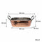 REGENT COOKWARE KARAHI ROASTER RECT. HAMMERED ST STEEL CU PLATED + HANDLES, 340ML (165/125X85X40MM