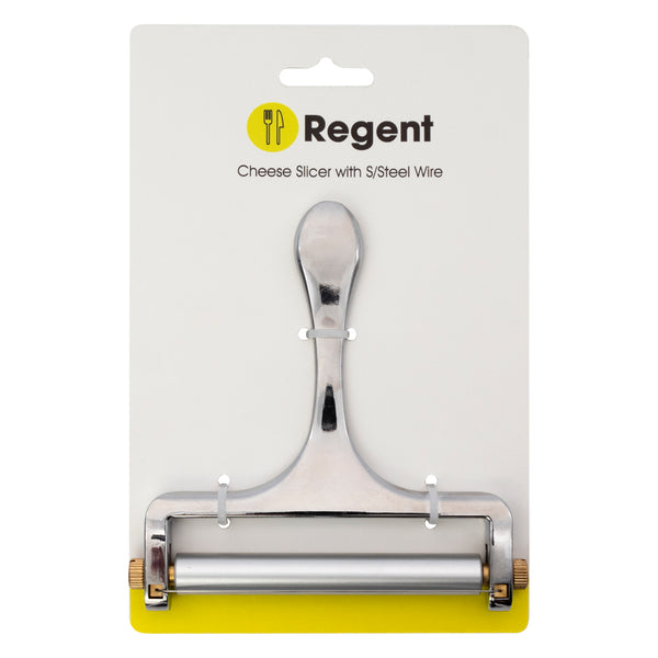 REGENT KITCHEN ADJUSTABLE CHEESE SLICER WITH STAINLESS STEEL WIRE, (130X125X10MM)