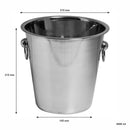 BAR BUTLER ICE BUCKET WITH RING HANDLES STAINLESS STEEL, 4LT (215MM DIAX215MM)