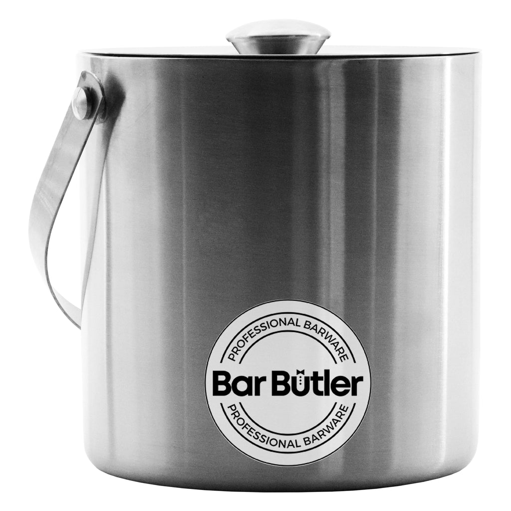 BAR BUTLER DOUBLE WALL ICE BUCKET WITH LID STAINLESS STEEL, 1.7LT (170X150MM DIA)