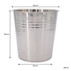 BAR BUTLER ICE BUCKET WITHOUT HANDLES STAINLESS STEEL, 4.5LT (200MM DIAX200MM)