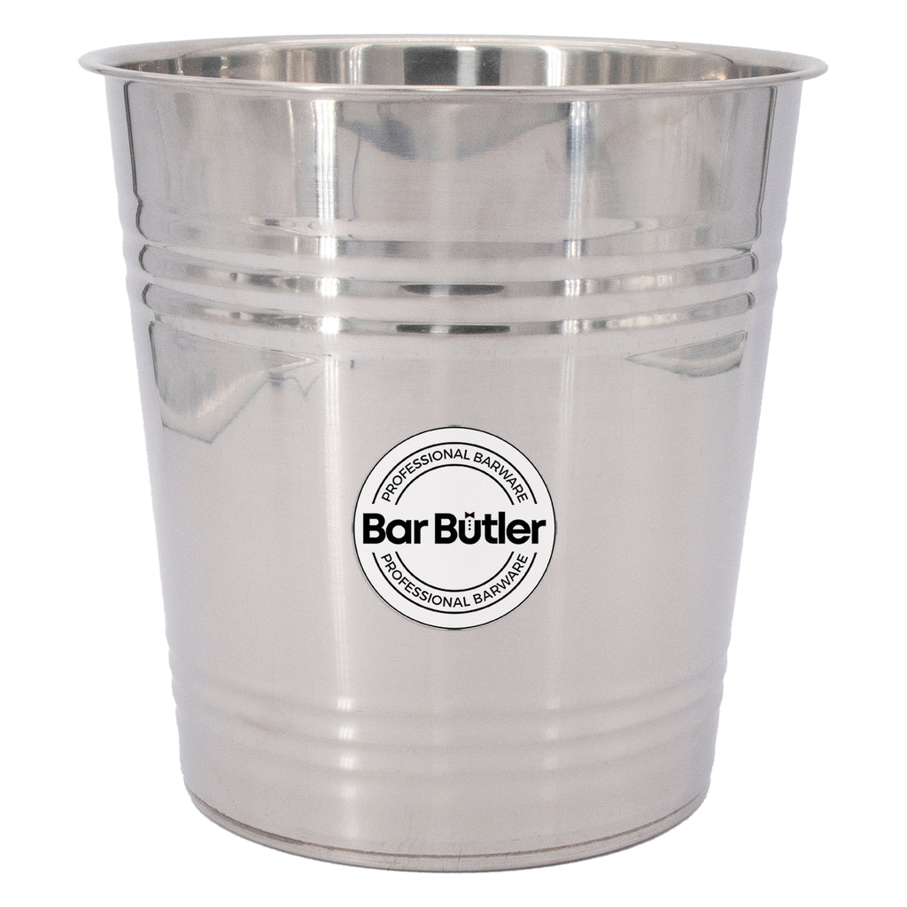 BAR BUTLER ICE BUCKET WITHOUT HANDLES STAINLESS STEEL, 4.5LT (200MM DIAX200MM)