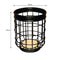 REGENT KITCHEN UTENSIL HOLDER BLACK WIRE & WOOD, (180X140MM DIA)