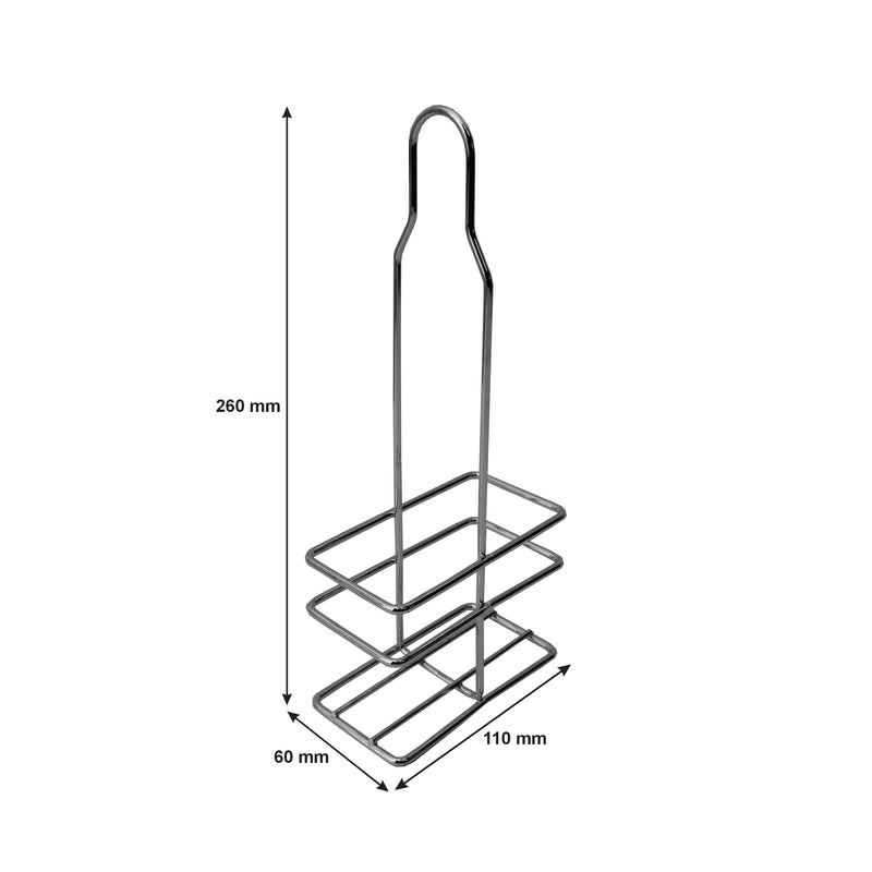 REGENT CHROME WIRE STAND FOR 250ML OIL & VINEGAR BOTTLES, (260X110X60MM)