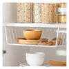 KITCHEN UNDER SHELF WIRE BASKET WHITE, (340X260X130MM)