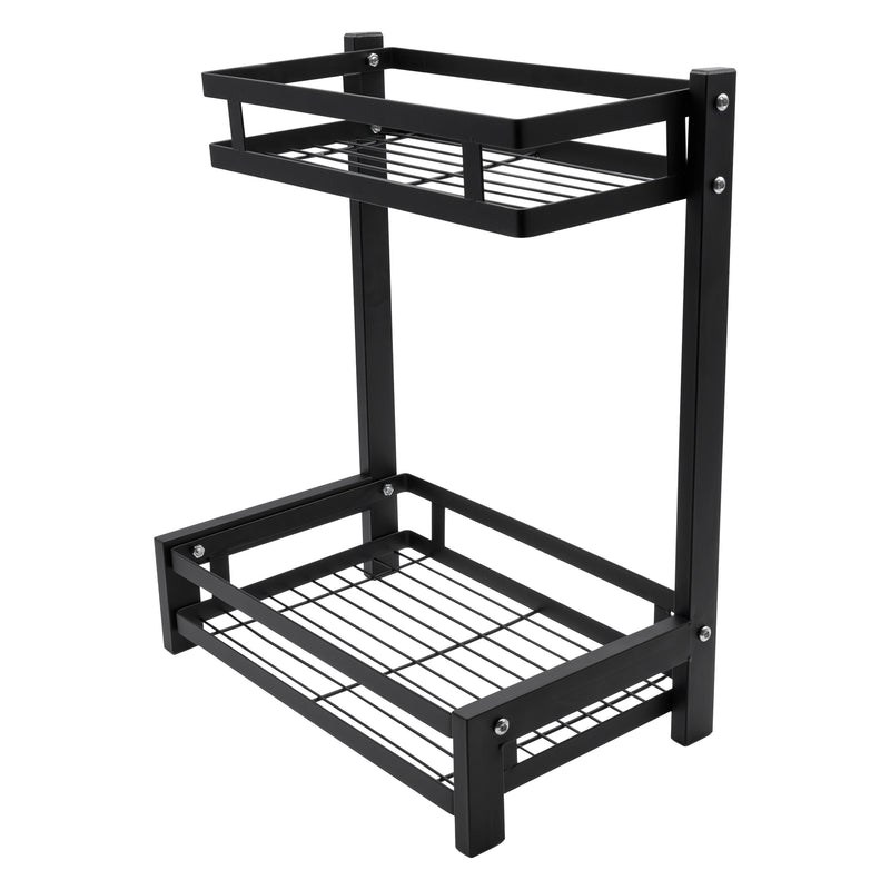 STORAGE RACK KITCHEN COUNTER BLACK, (320X195X400MM)