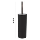 BATHROOM ASST. BLACK/GREY 6PCE PLASTIC SET, (300X190MM DIA)