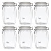 REGENT FACETED HERMETIC GLASS CANISTER WITH CLIP SEAL AND GLASS  LID, 1.2LT (120X120X185MM)