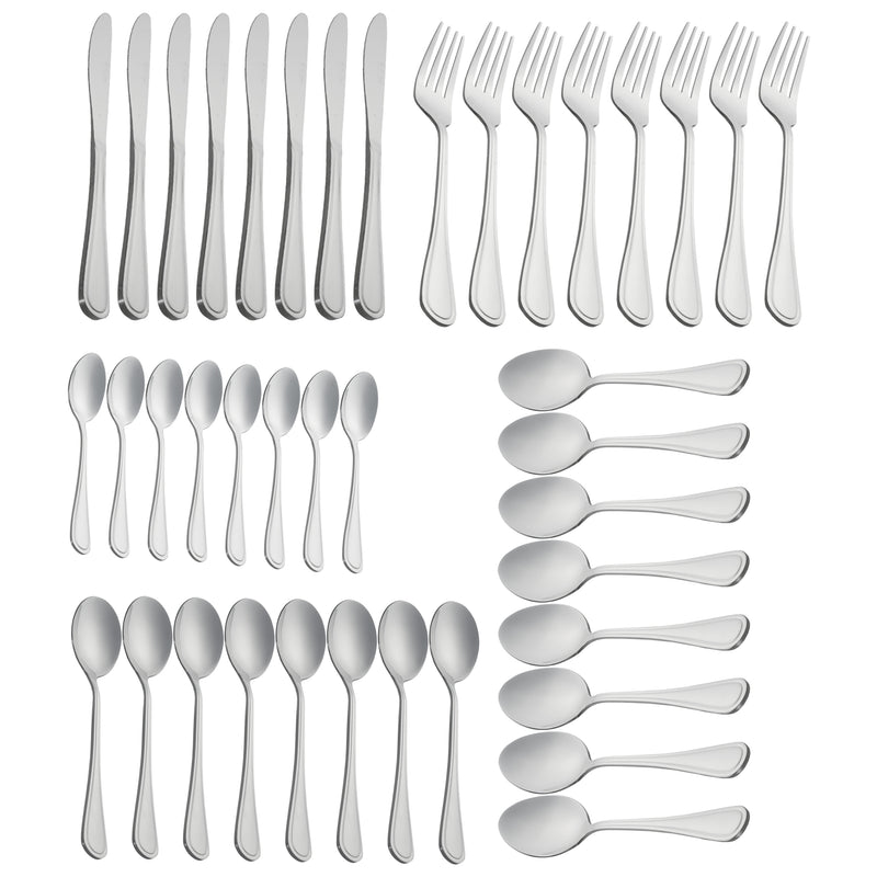 ST. JAMES CUTLERY BRISTOL (880) 40 PIECE SET IN CARDBOARD BOX GIFT BOX