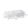 REGENT PLASTIC FRIDGE/PANTRY BASKET WITH DIVIDER CLEAR 2PCE VALUE PACK (C & D), (330X140X65MM)