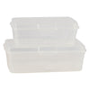 REGENT PLASTIC KEMPY RECTANGULAR STORAGE BOX CLEAR 2PCE VALUE PACK (2.7LT l 4.6LT), (350X200X115MM)