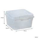 REGENT PLASTIC KEMPY STORAGE BOX 5PCE VALUE PACK (150ML/350ML/700ML/1.3L /2.1L), (195X195X115MM)