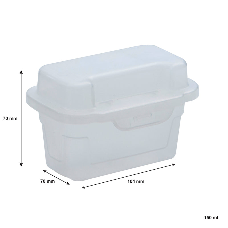 REGENT PLASTIC KEMPY STORAGE BOX 5PCE VALUE PACK (150ML/350ML/700ML/1.3L /2.1L), (195X195X115MM)