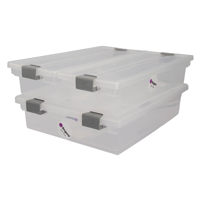 REGENT PLASTIC CLIPPY BOX CLEAR 4PCE VALUE PACK (A,C,C & D), (335X280X85MM)