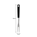 REGENT BRAAI FORK STAINLESS STEEL WITH TPR HANDLE, (400X32X20MM)