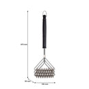 REGENT BRISTLE-FREE BRAAI GRILL CLEANING BRUSH STAINLESS STEEL, (440X140X40MM)