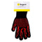 REGENT BBQ GLOVES HEAT RESISTANT NON SLIP SILICONE RED AND BLACK, (170X350MM)