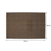 REGENT PLACE MATS WOVEN GOLD/BLACK/GREY PVC, (300X450MM)